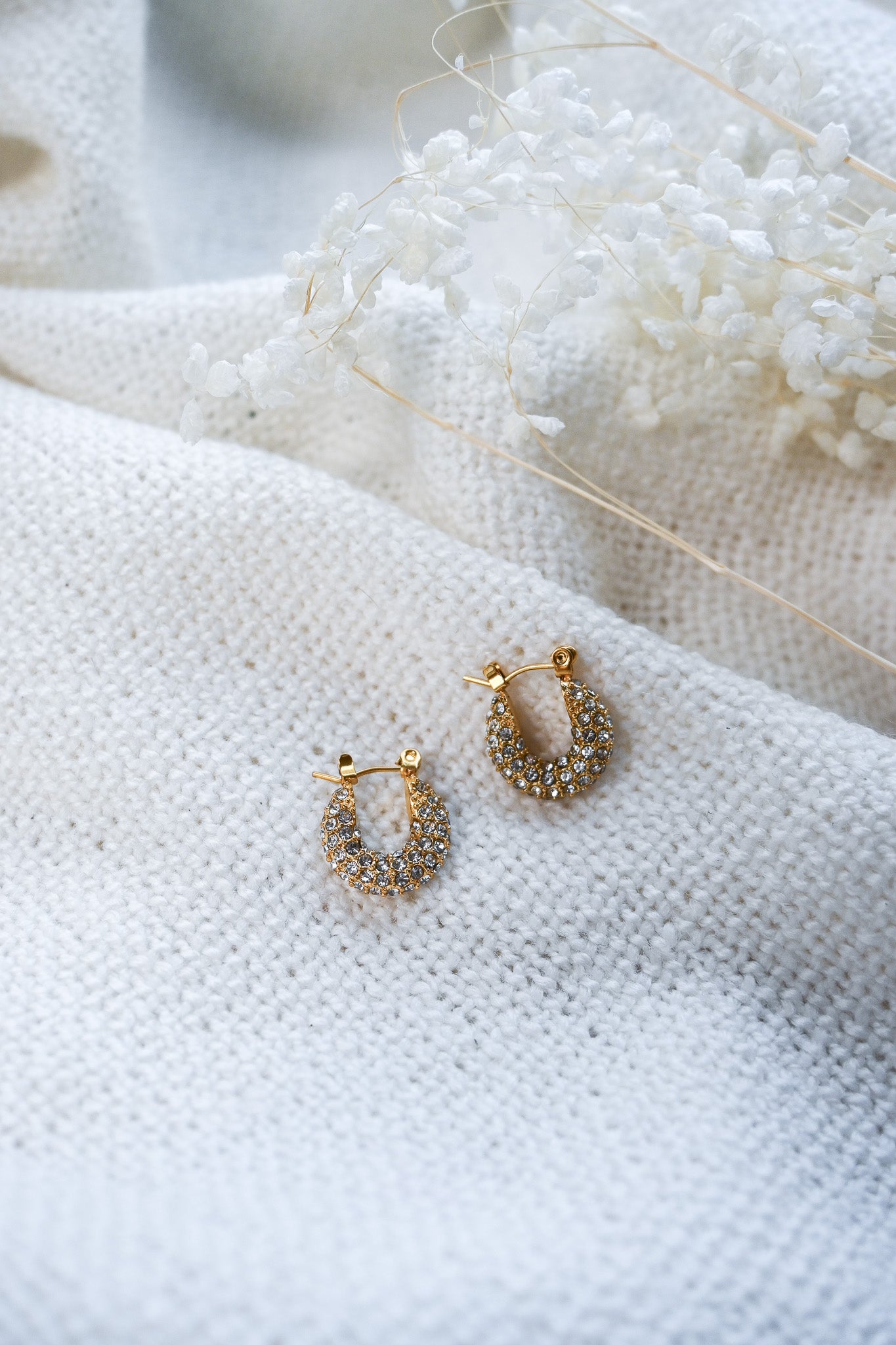 Mini Crystal Hoops