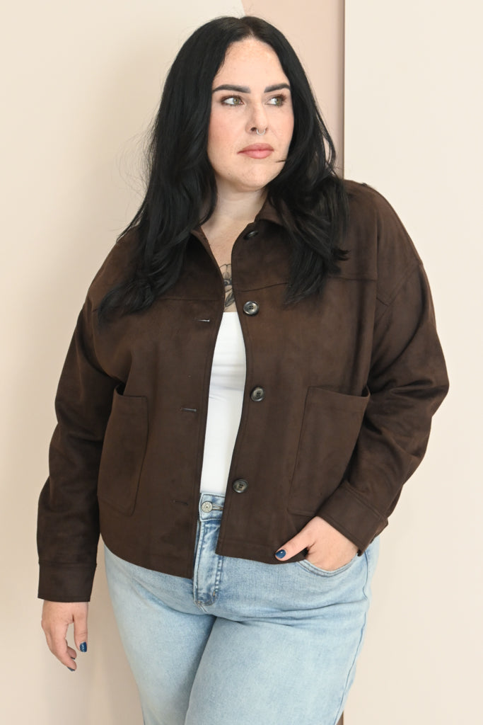 Faux Suede jacket (S-XXL)
