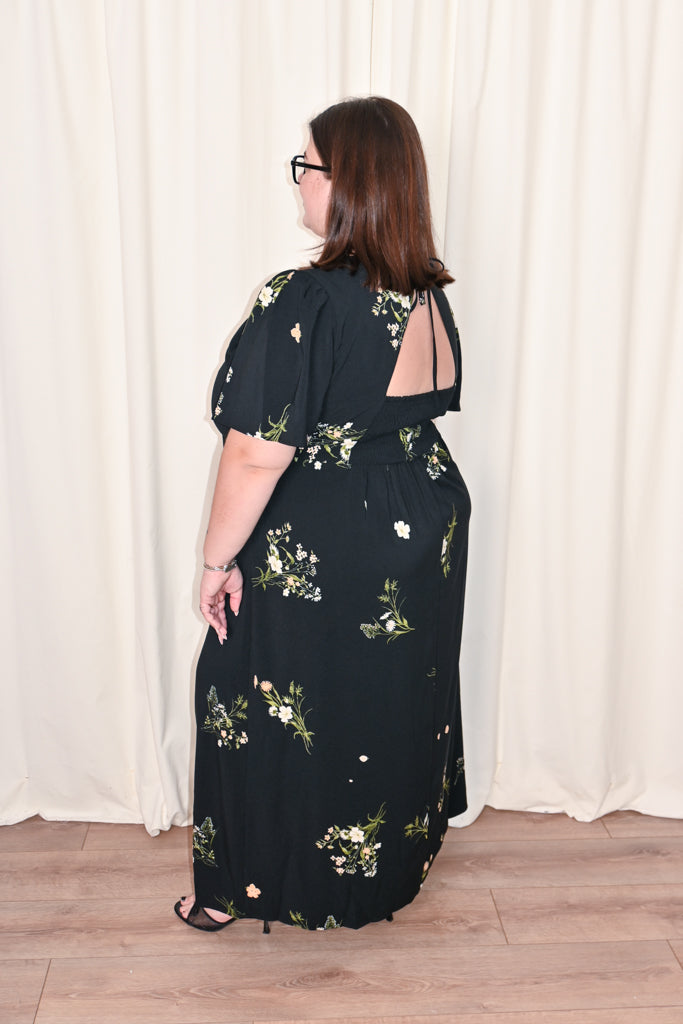 CURVE Floral Short Sleeve Dress