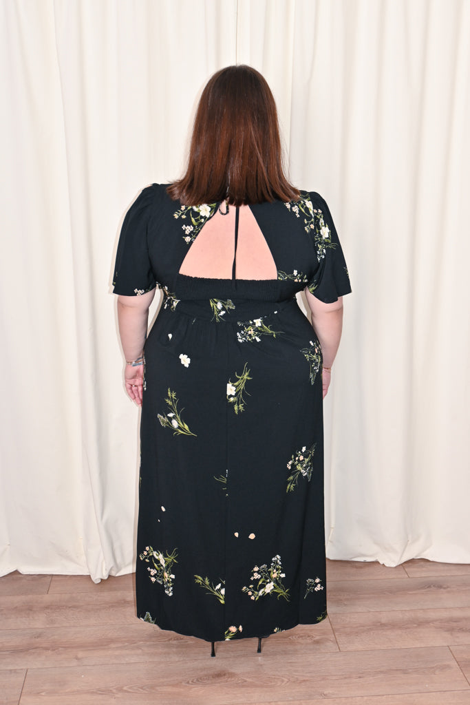 CURVE Floral Short Sleeve Dress