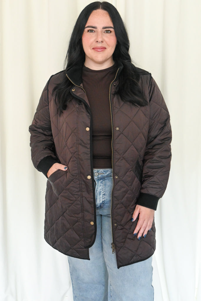 Quilted Longline Bomber Jacket (S-XXL)