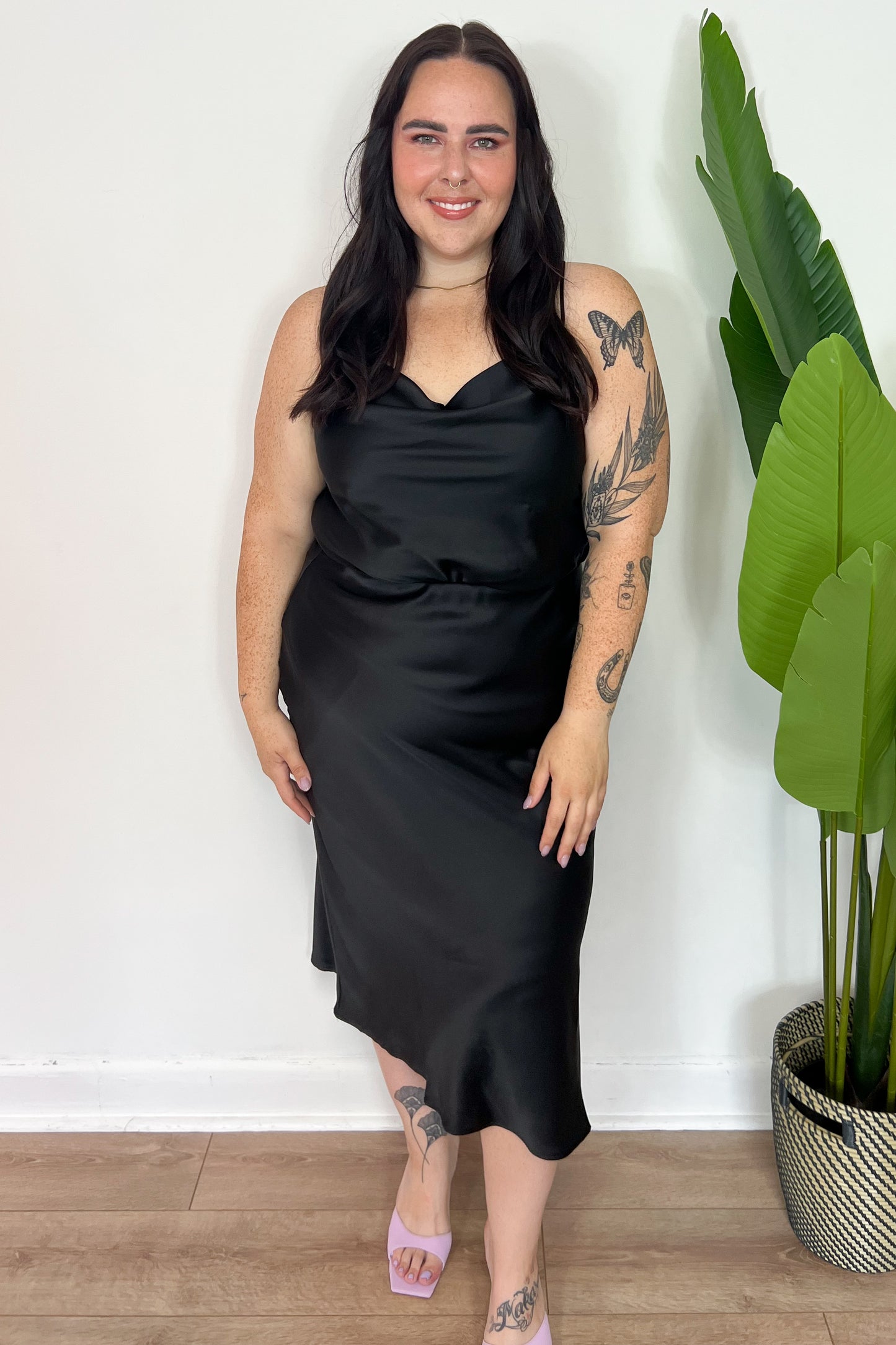 Cowl Neck Tank (S-3X)