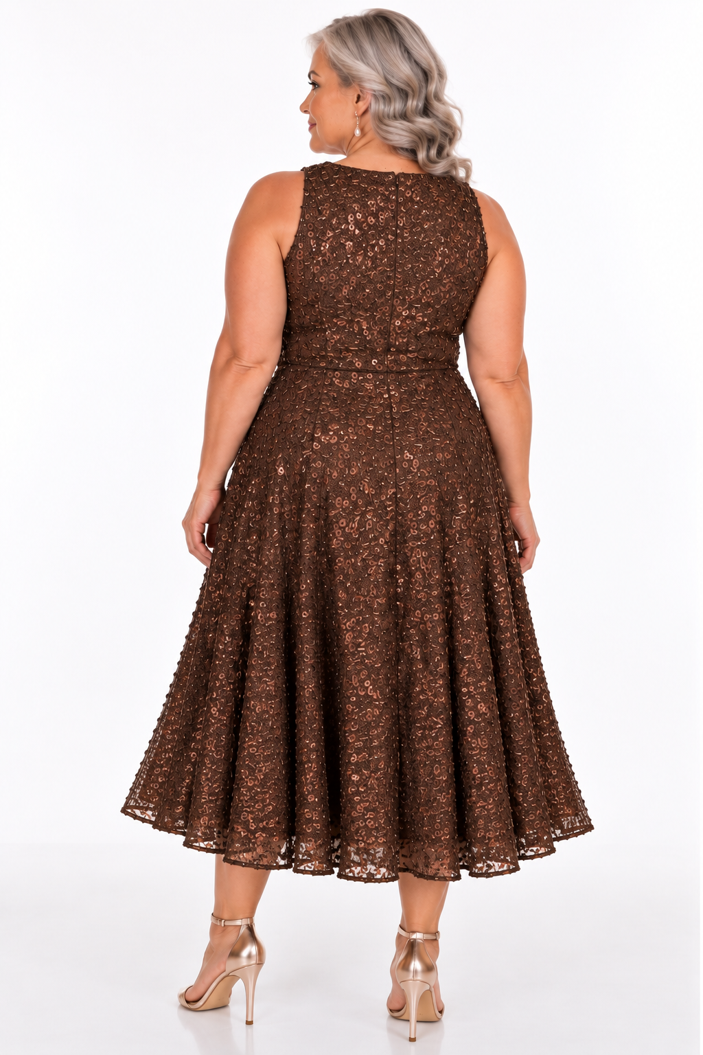 CURVE Sequin Cowl Midi