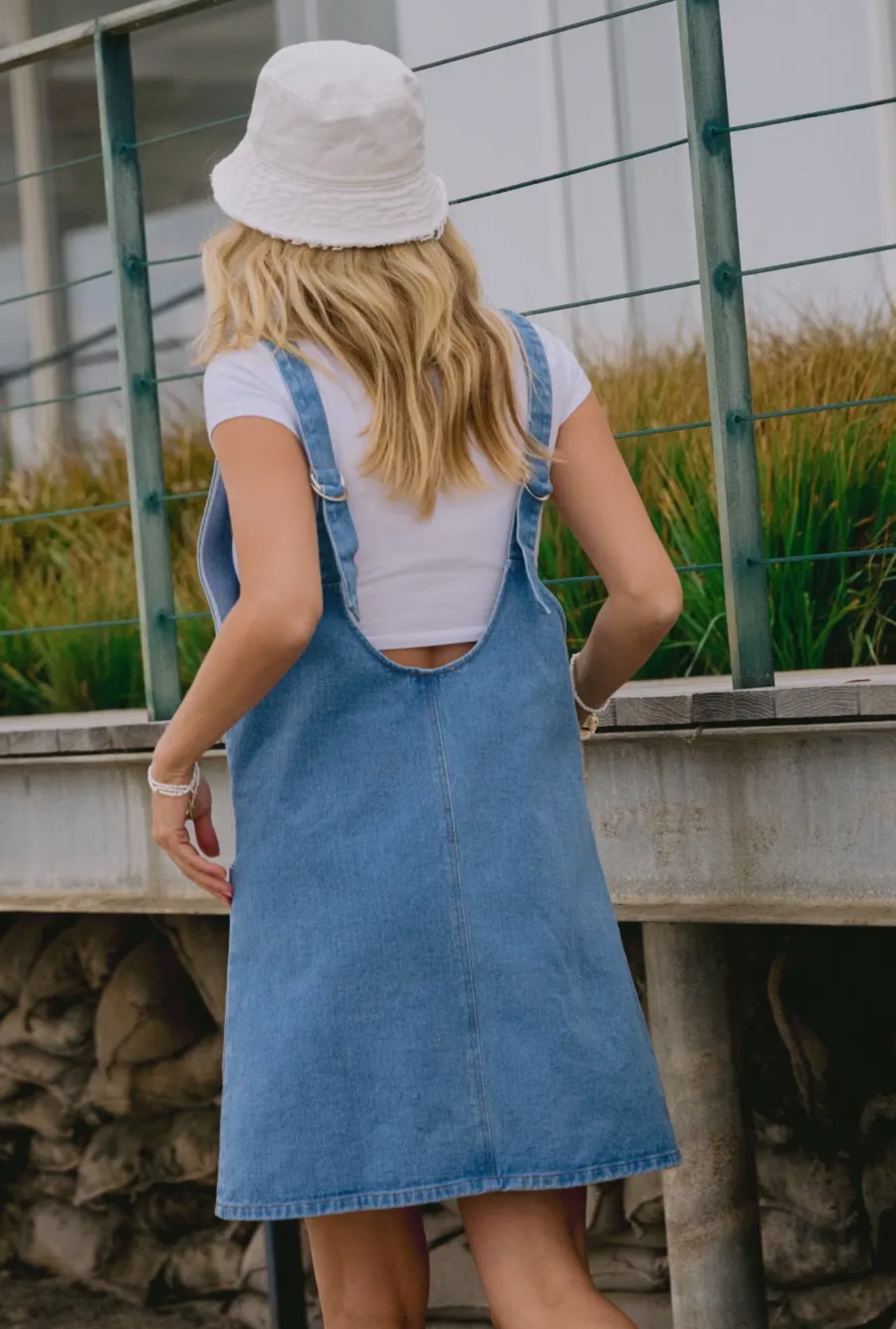 Denim Overall Dress (S-3X)