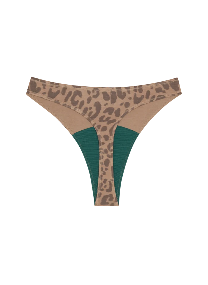 HUHA High Rise Leopard Thong (S-3X)