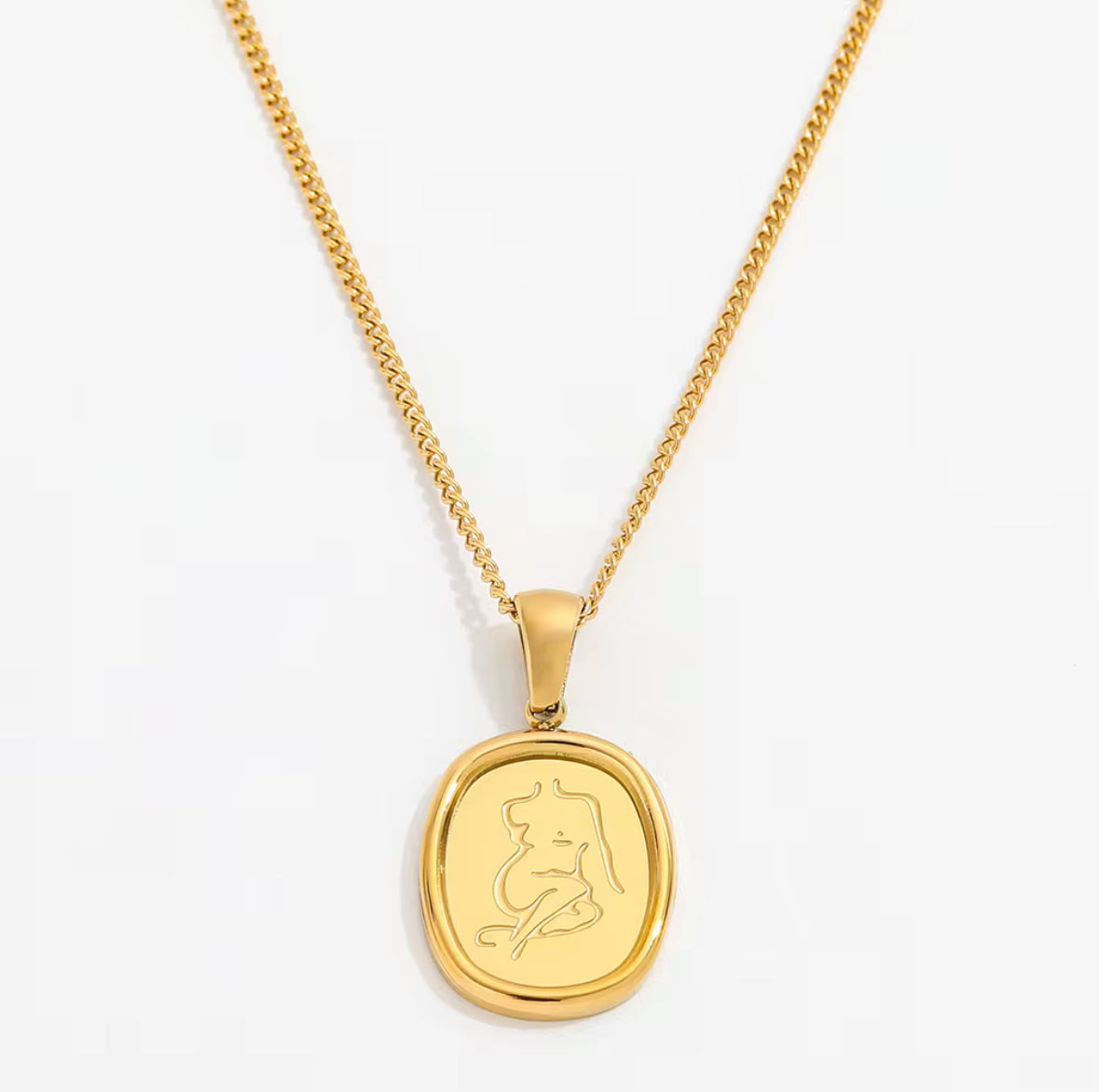 Curvy Pendant Necklace