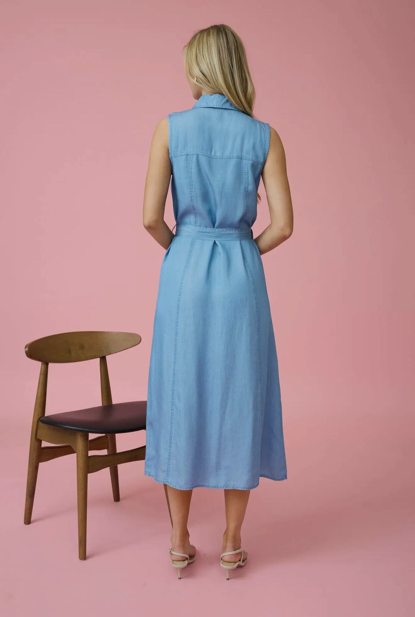 Chambray Midi Dress