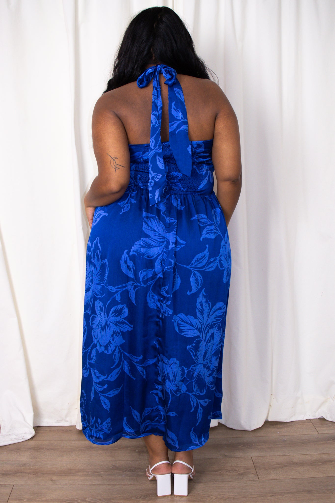 CURVE Floral Halter Midi