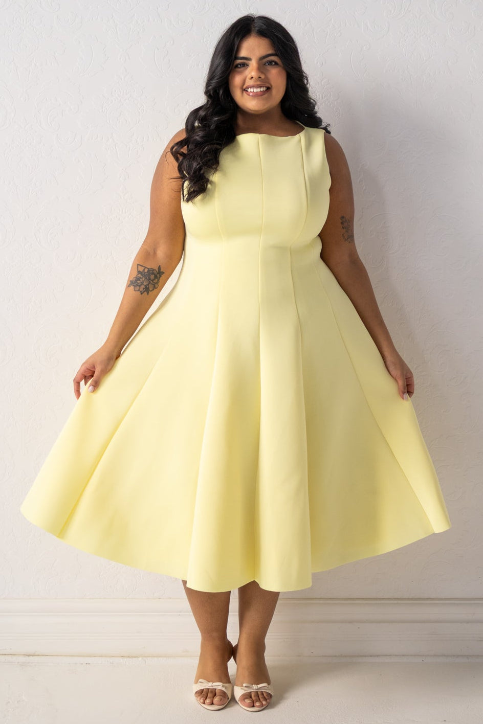 CURVE Sunshine Fit & Flare Dress – Valencia Boutique