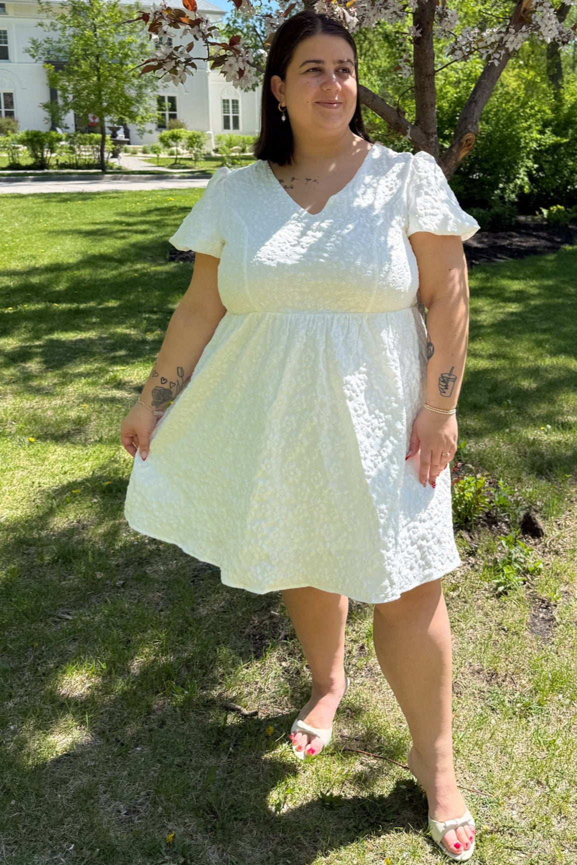 Bow Back Mini Dress (S-3X)