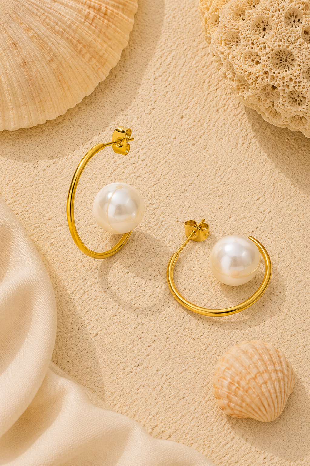 Pearl Hoops