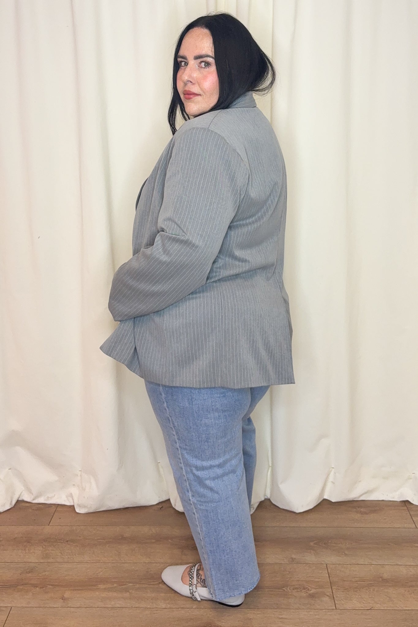 Pinstripe Blazer (XS-3X)