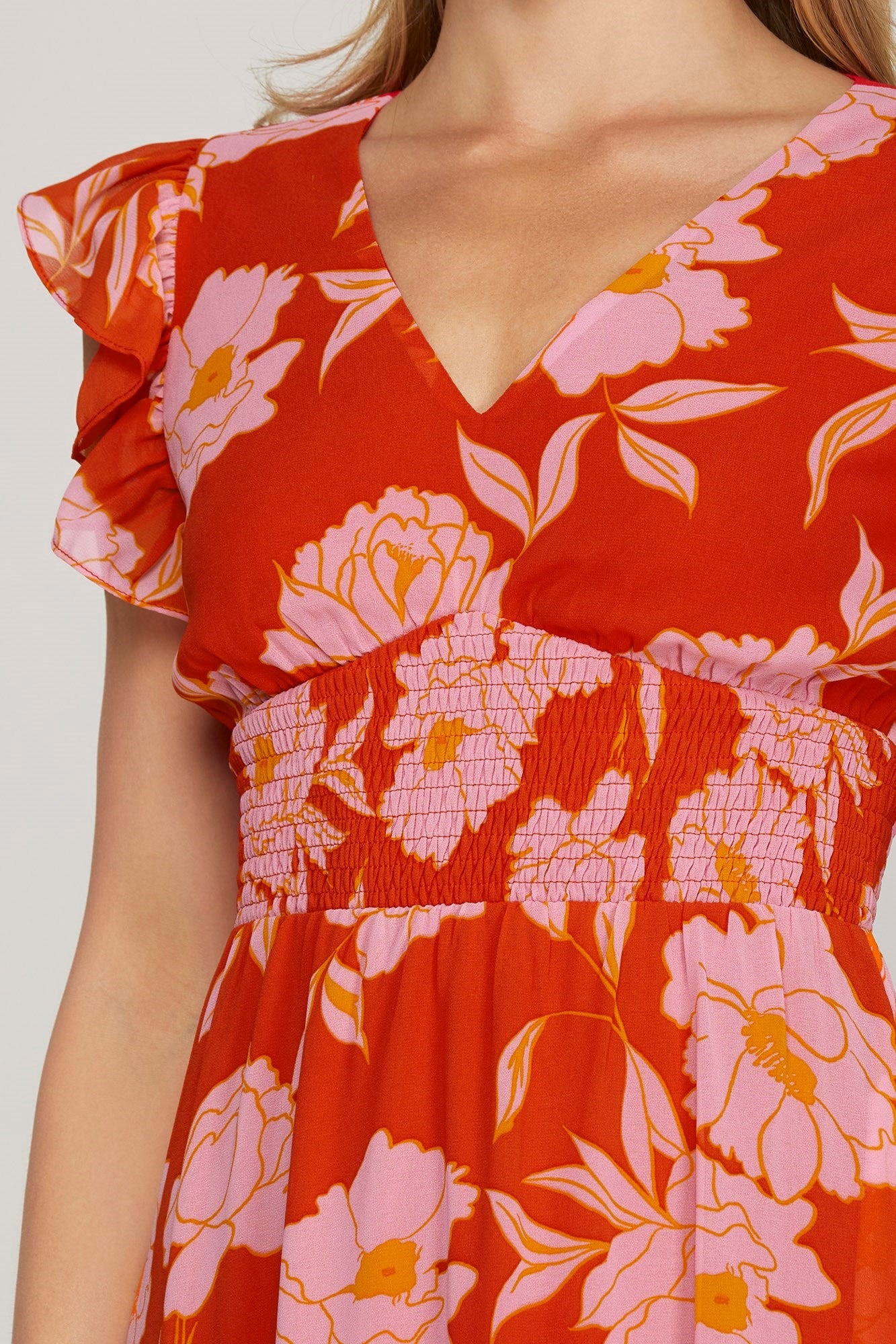 Poppi Floral Midi Dress (S-2X)