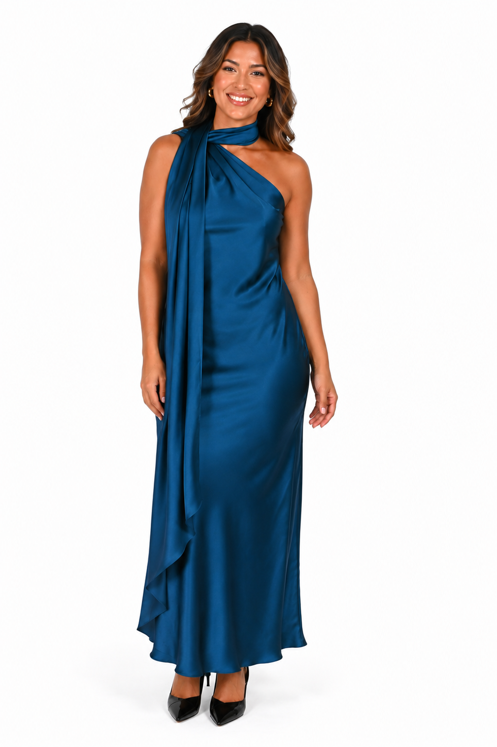 Scarf Midi Dress (S-3X)