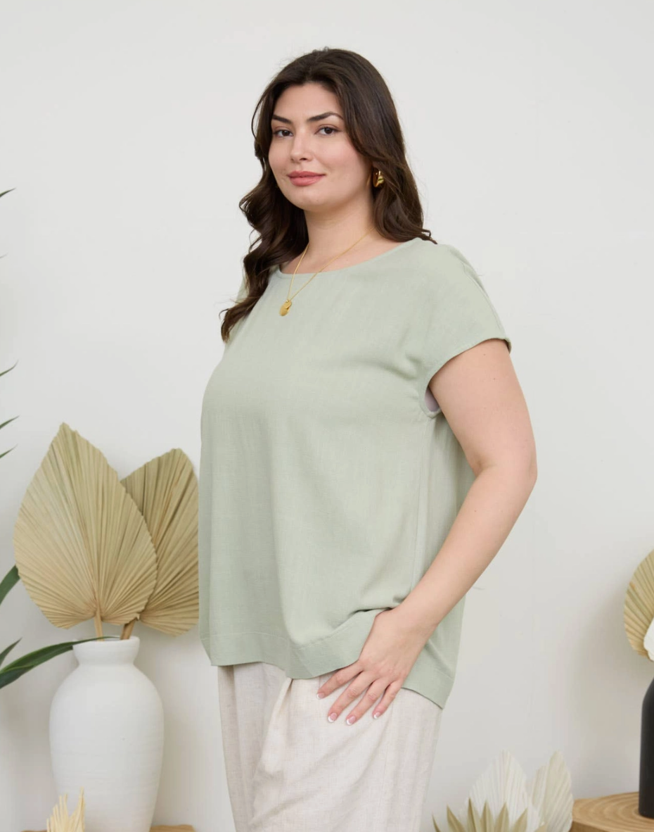 CURVE Linen Tee (2 colors)