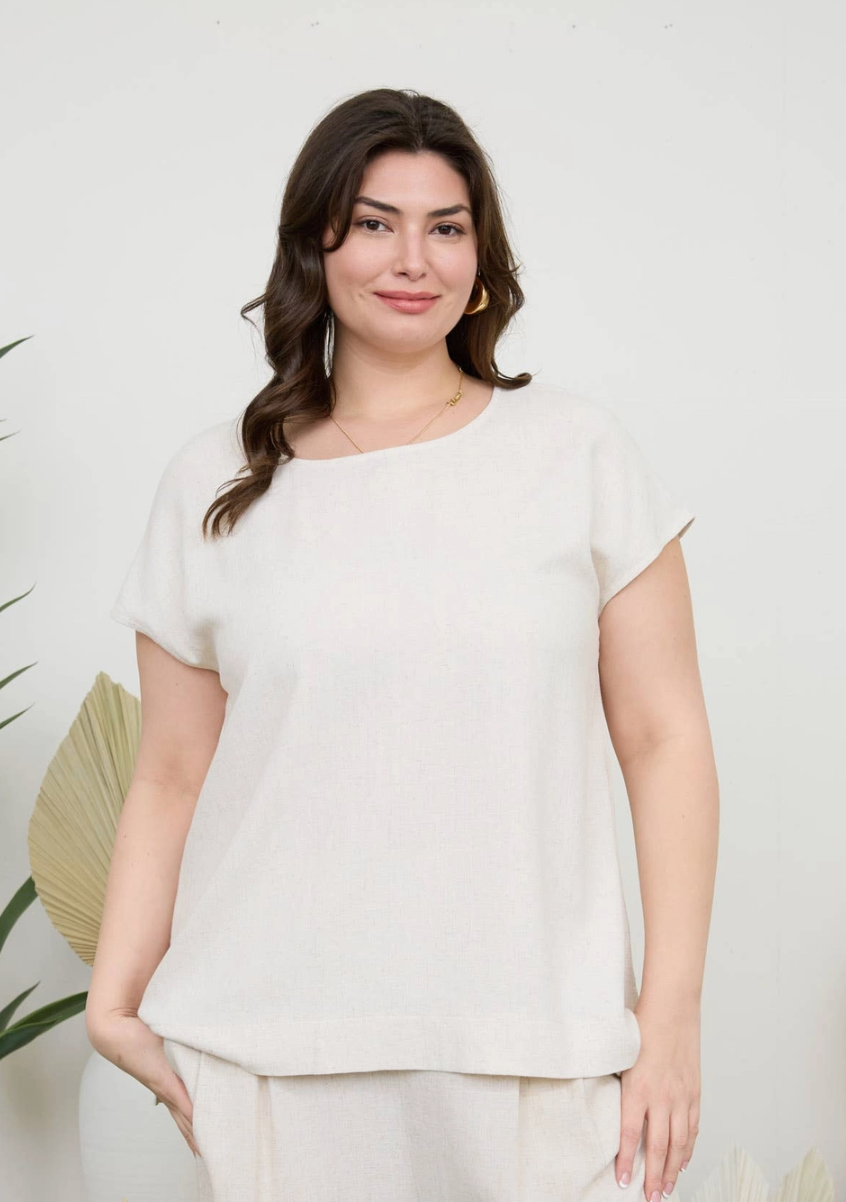 CURVE Linen Tee (2 colors)