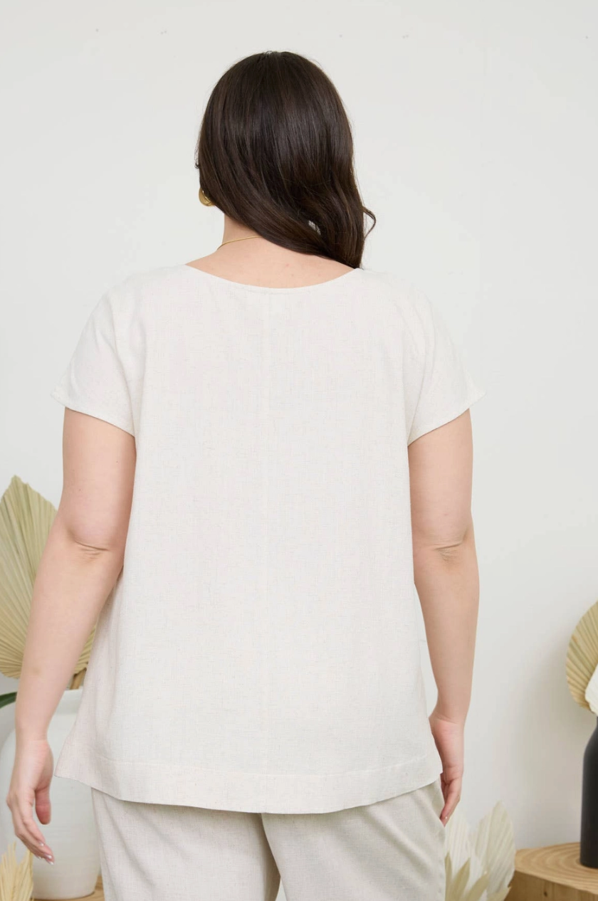 CURVE Linen Tee (2 colors)