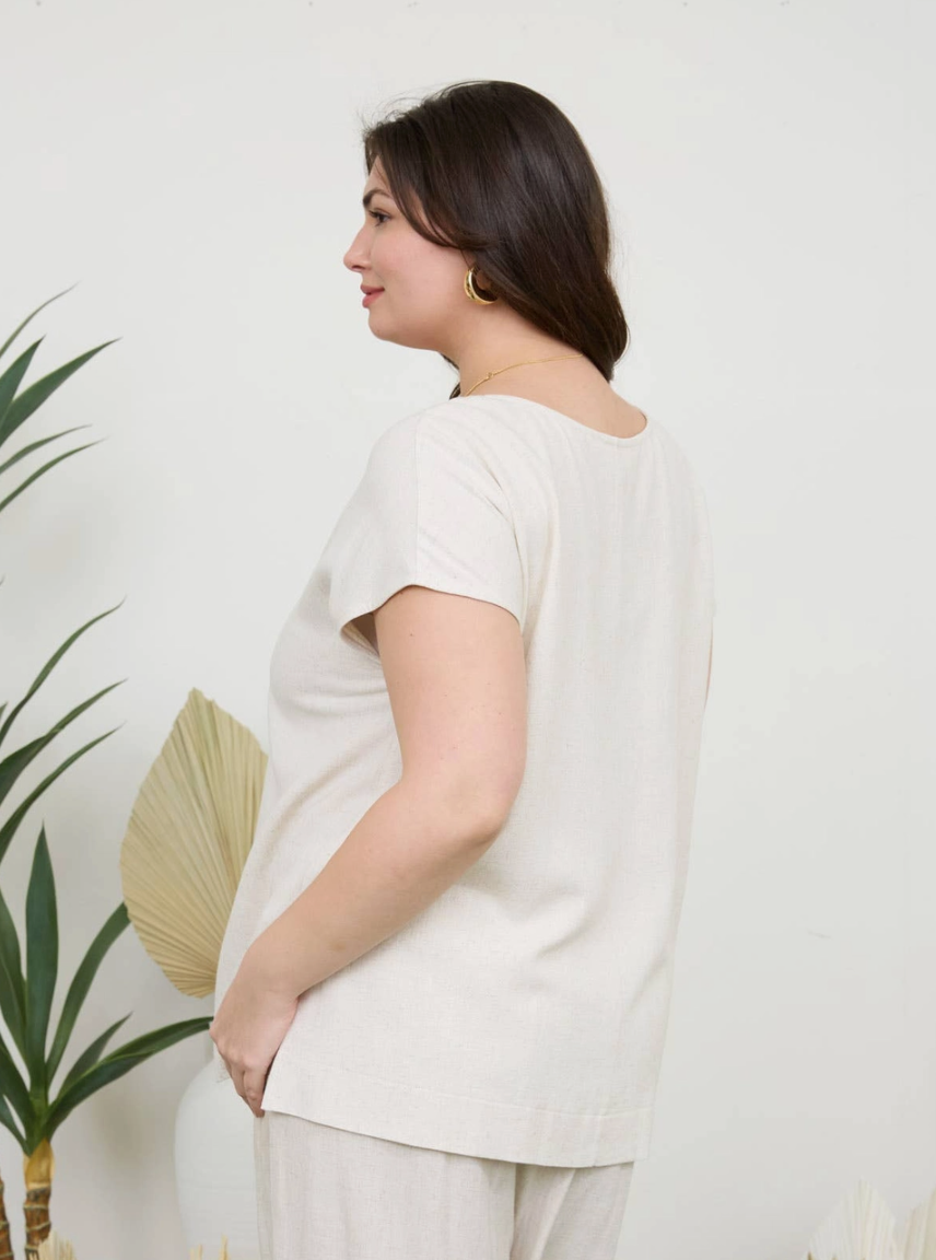 CURVE Linen Tee (2 colors)