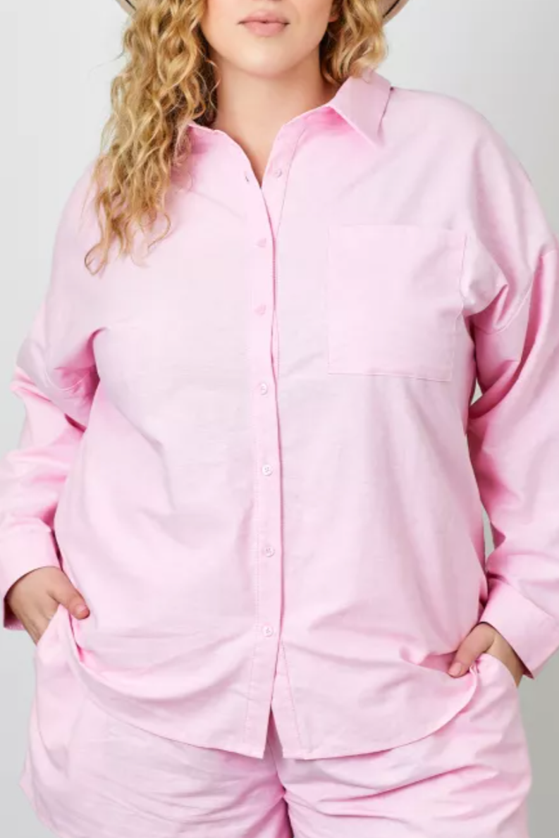 CURVE Oversized Cotton Shirt (2 colors)