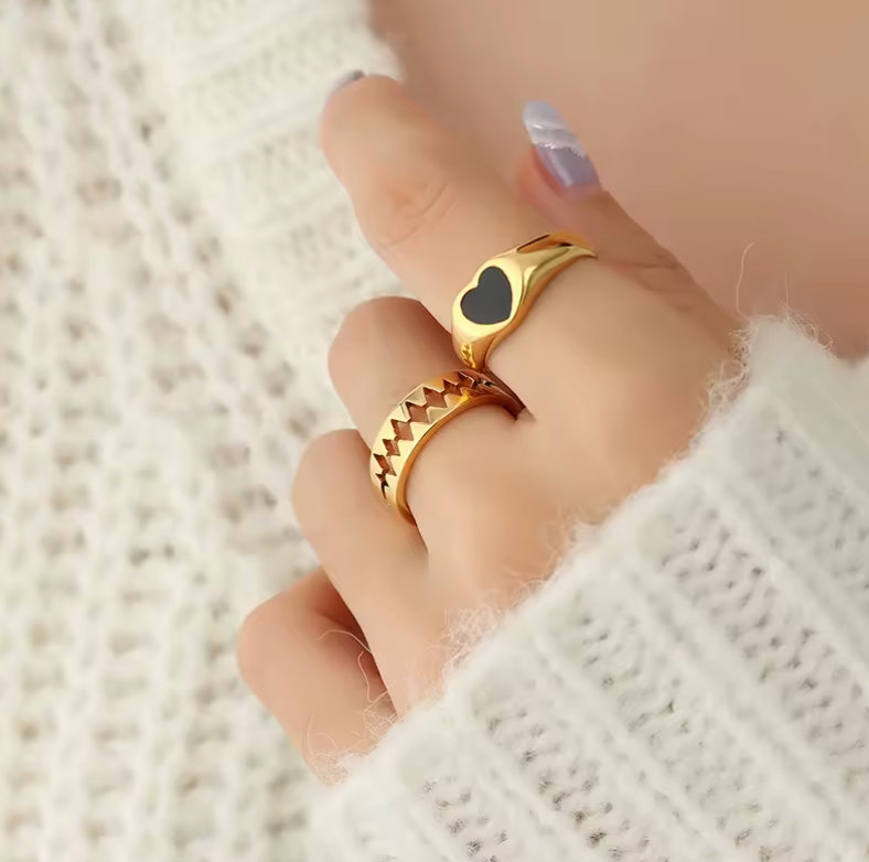 Black Heart Ring