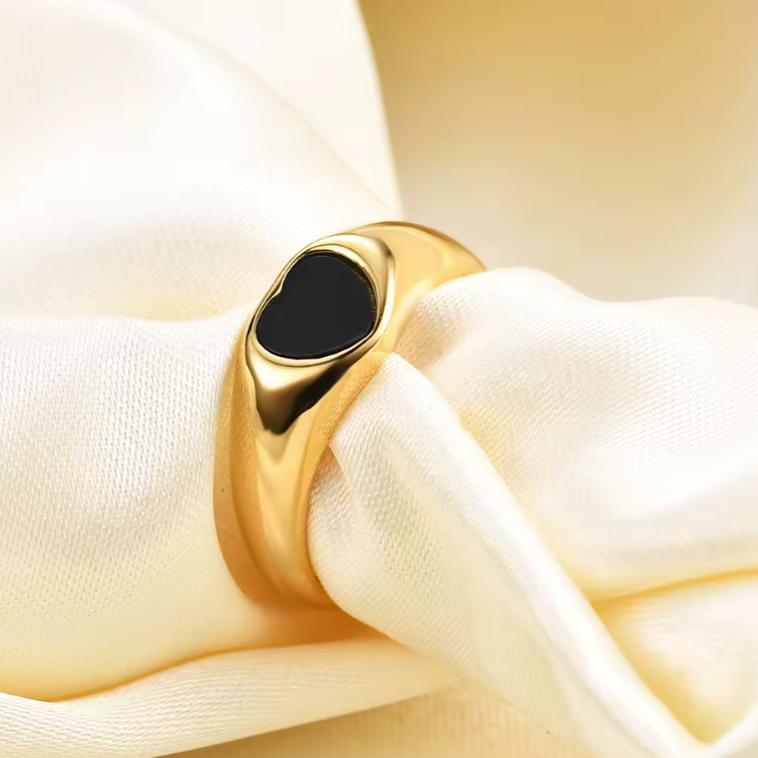 Black Heart Ring