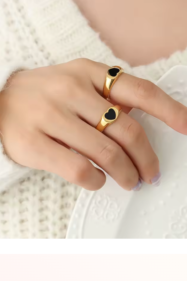 Black Heart Ring