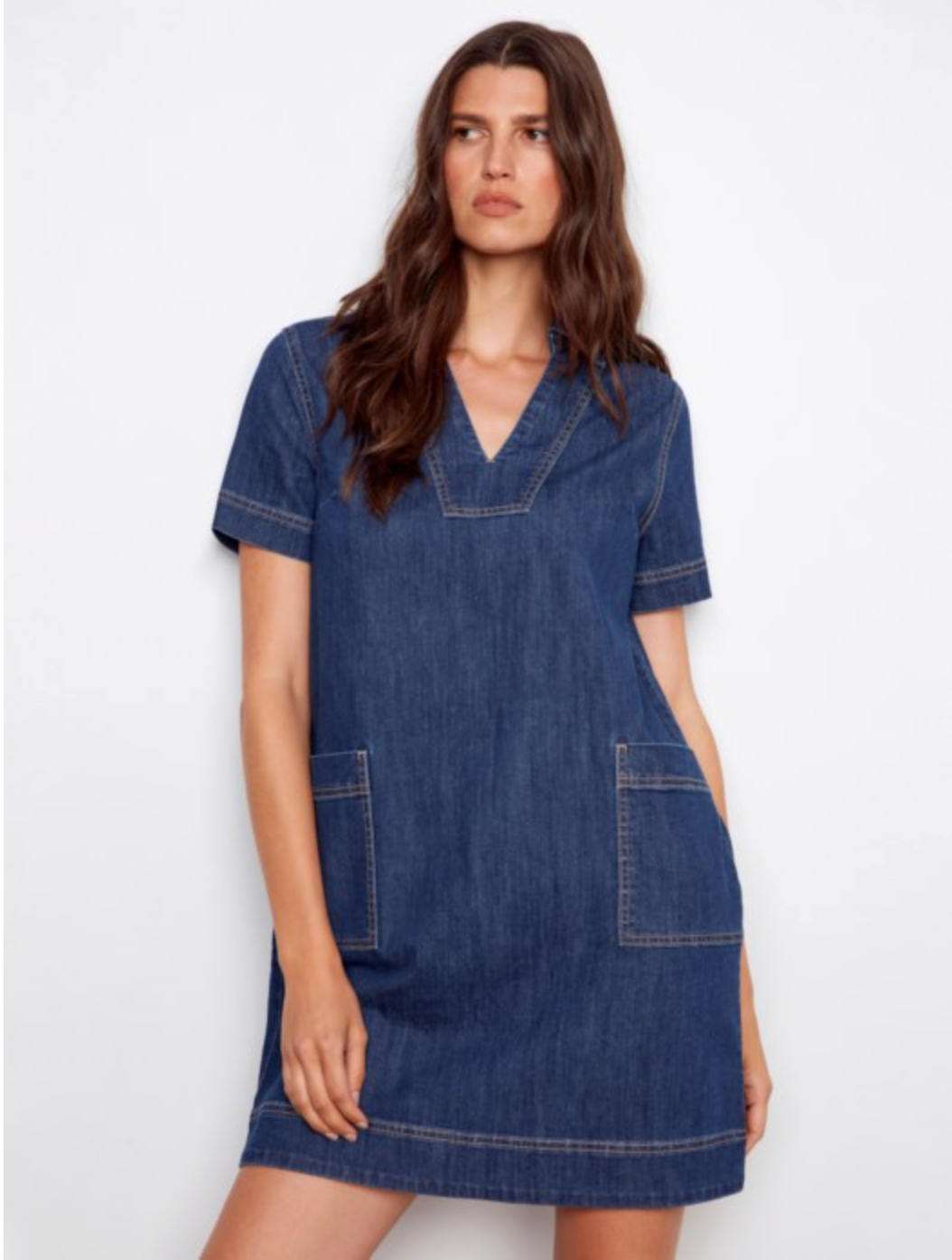 Denim Shift Dress (S-XXL)