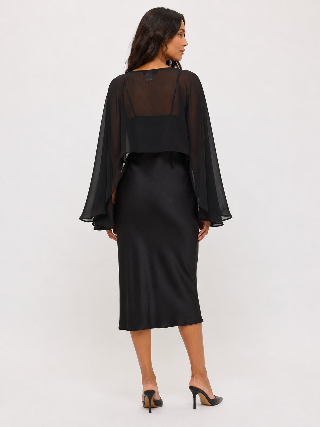Sheer Cropped Capelet