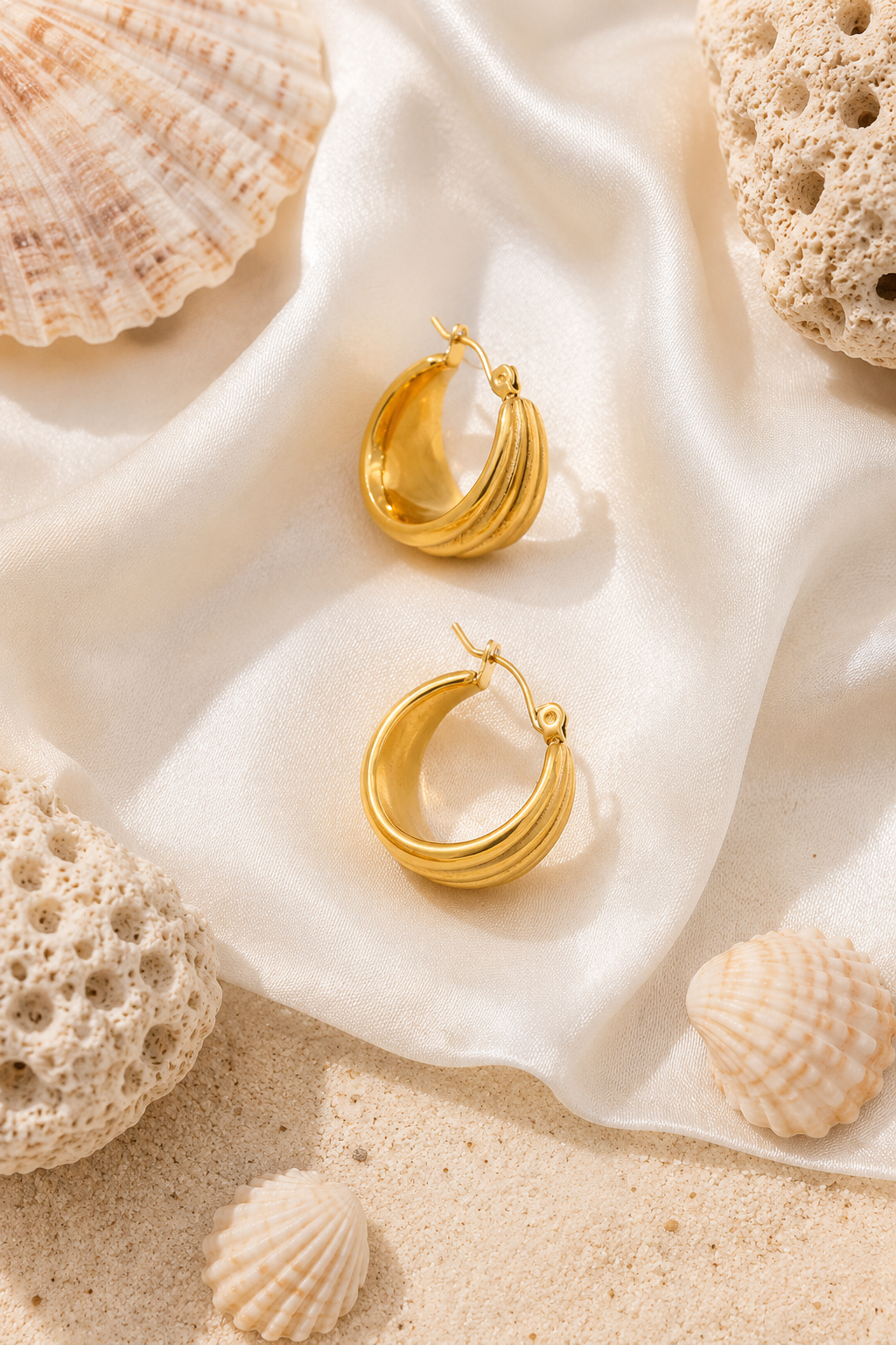 Textured Wide Hoop