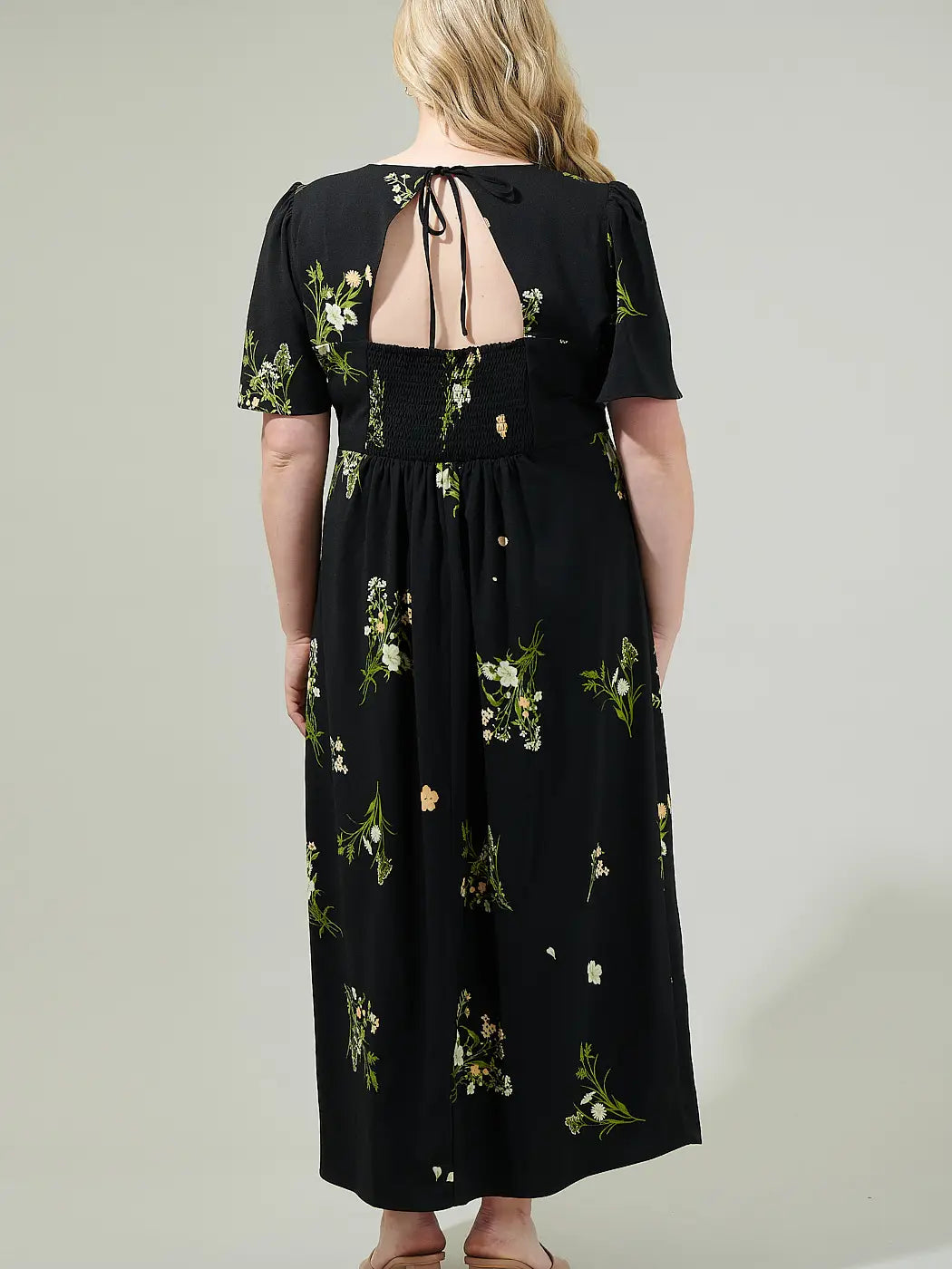 CURVE Floral Short Sleeve Dress