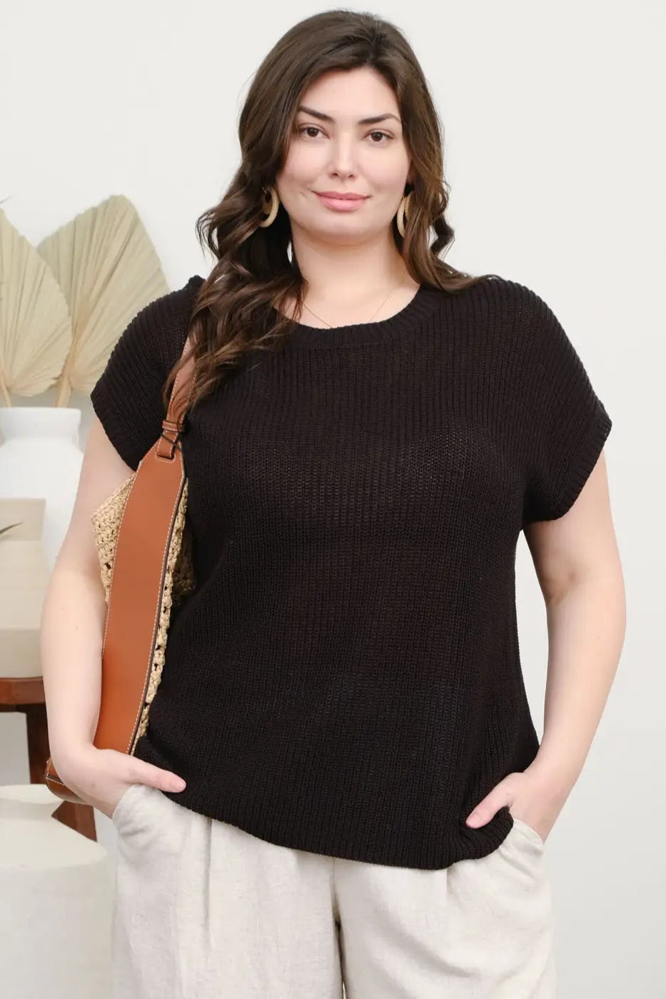 Loose Knit SS Top (S-XXXL)