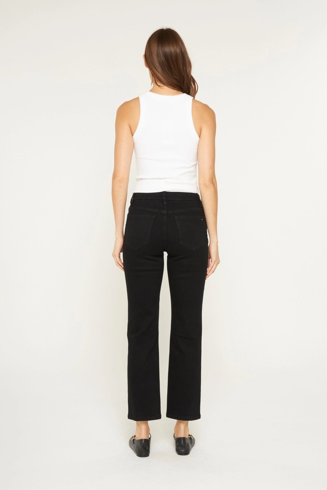 Krystal Straight Leg Black (0-22W)