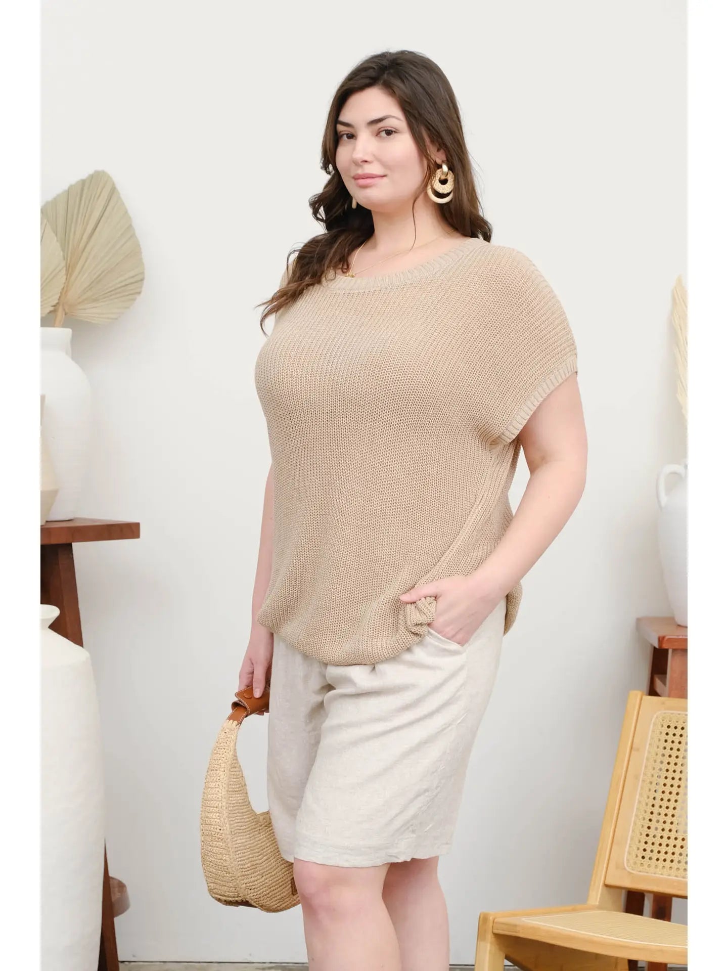 Loose Knit SS Top (S-XXXL)