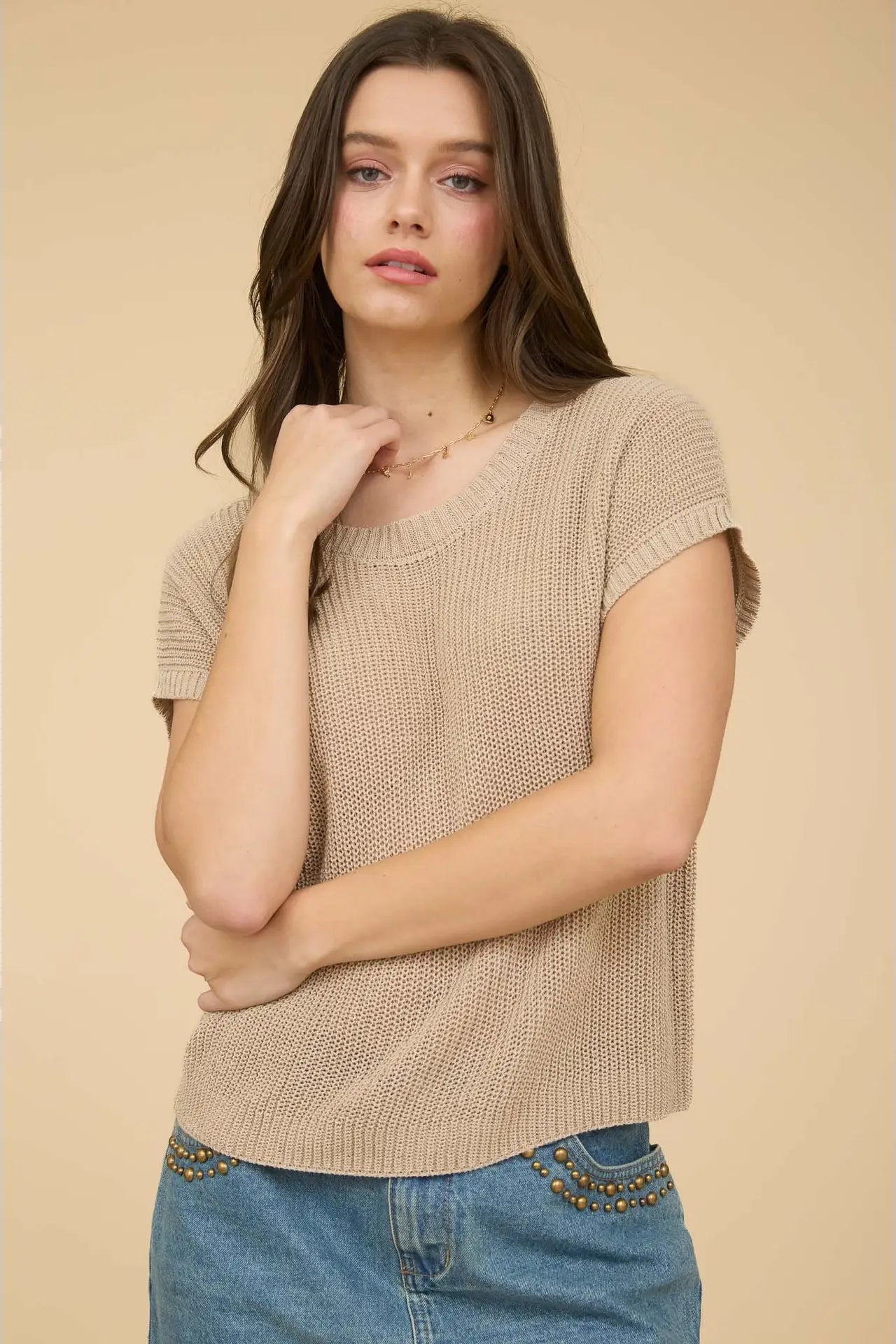 Loose Knit SS Top (S-XXXL)