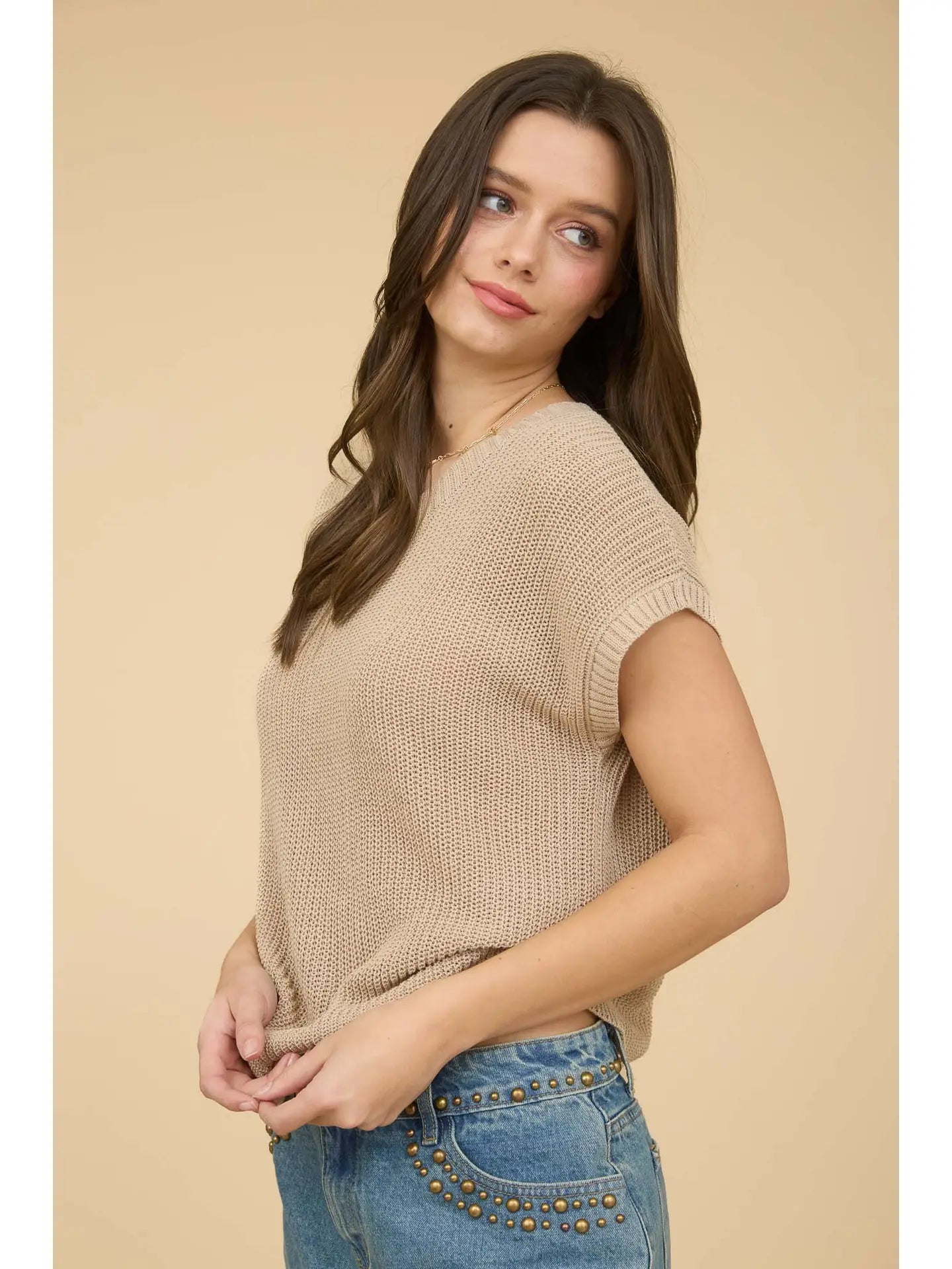 Loose Knit SS Top (S-XXXL)