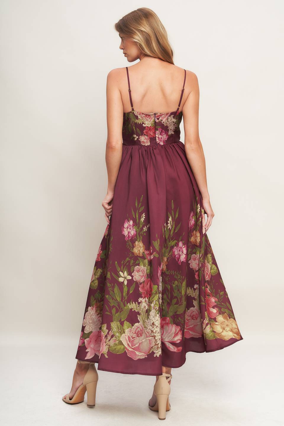 Fall Floral Midi Dress