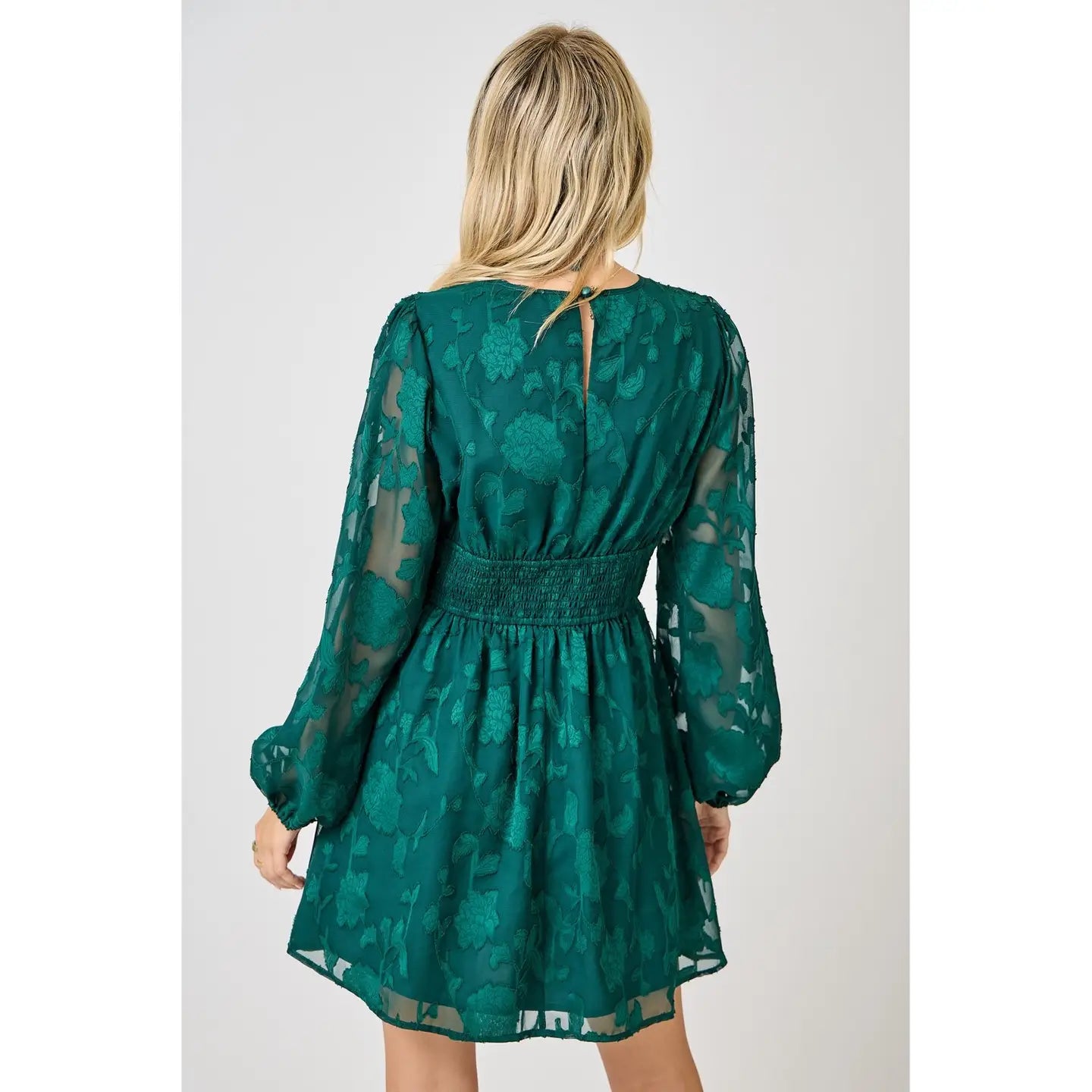 Botanical Whipser Mini Dress (S-3X)