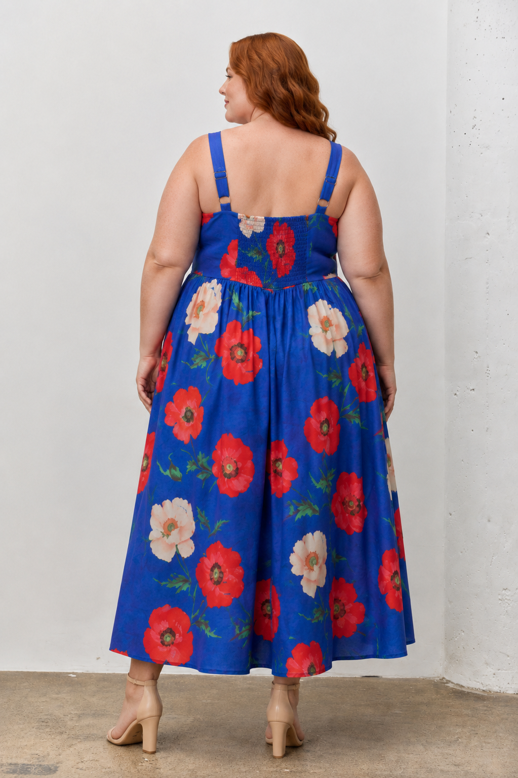 CURVE Floral Midi Dress