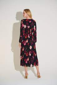 Floral Pleated Midi Dress (S-XXL)