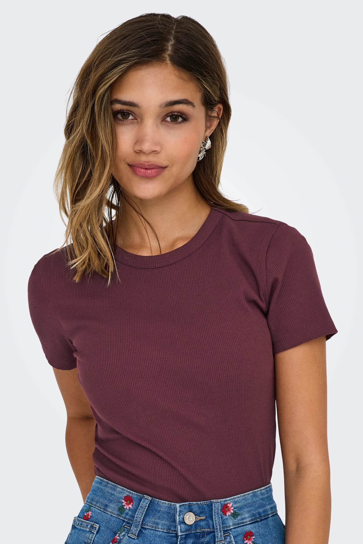 Rib Knit Tee (3 Colors)