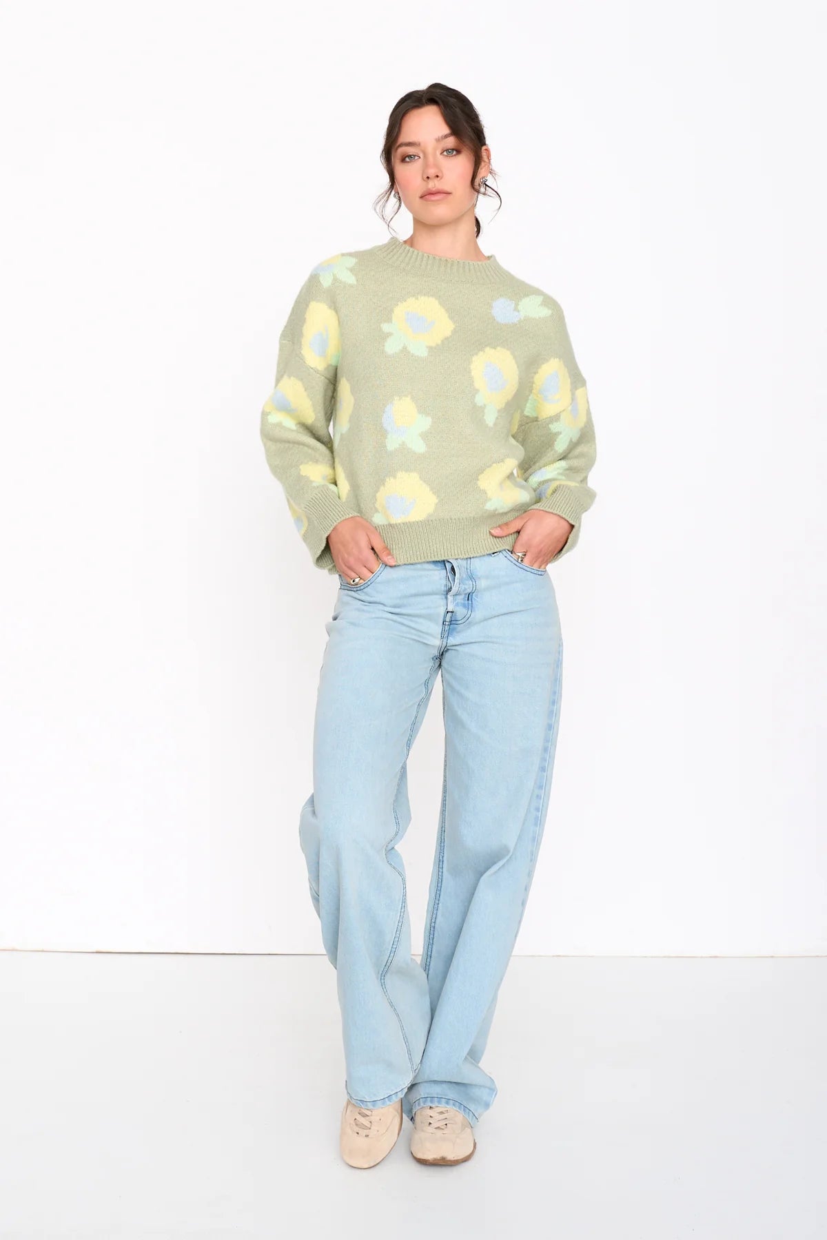 Floral Pullover Sweater