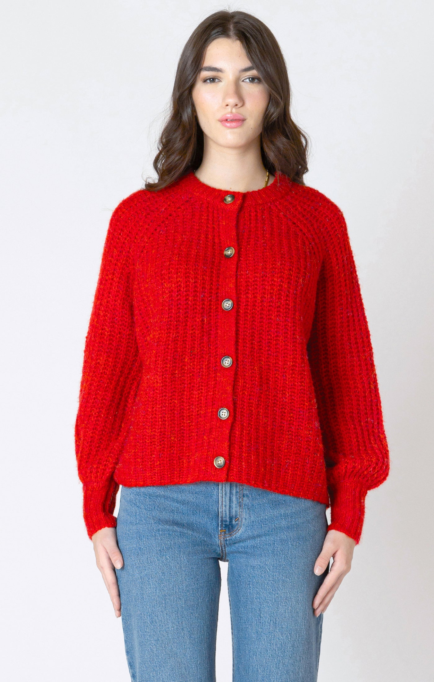 Candy Red Cardigan (XS-2X)