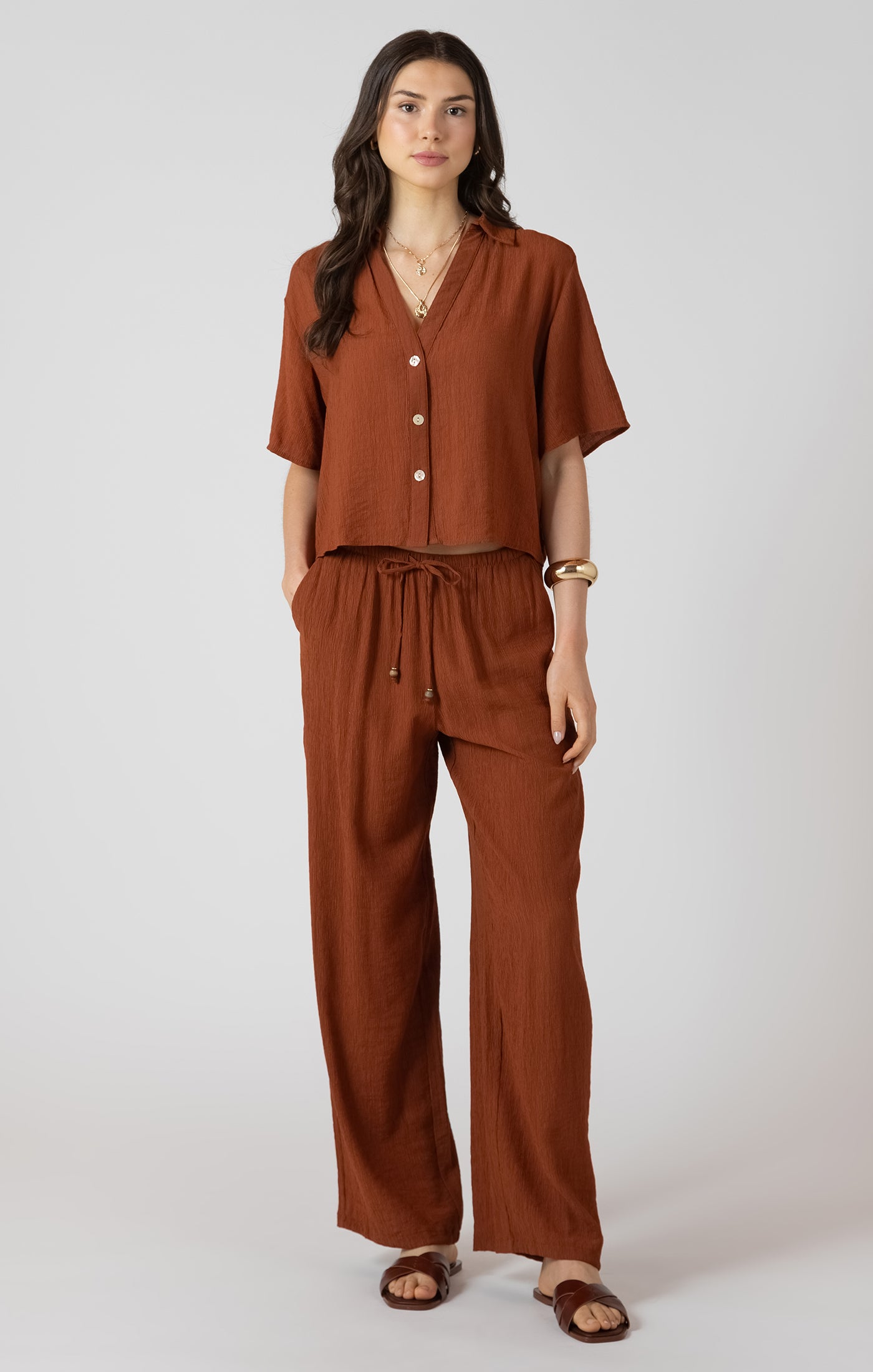 Drawstring Wide Pant (XS-2X)