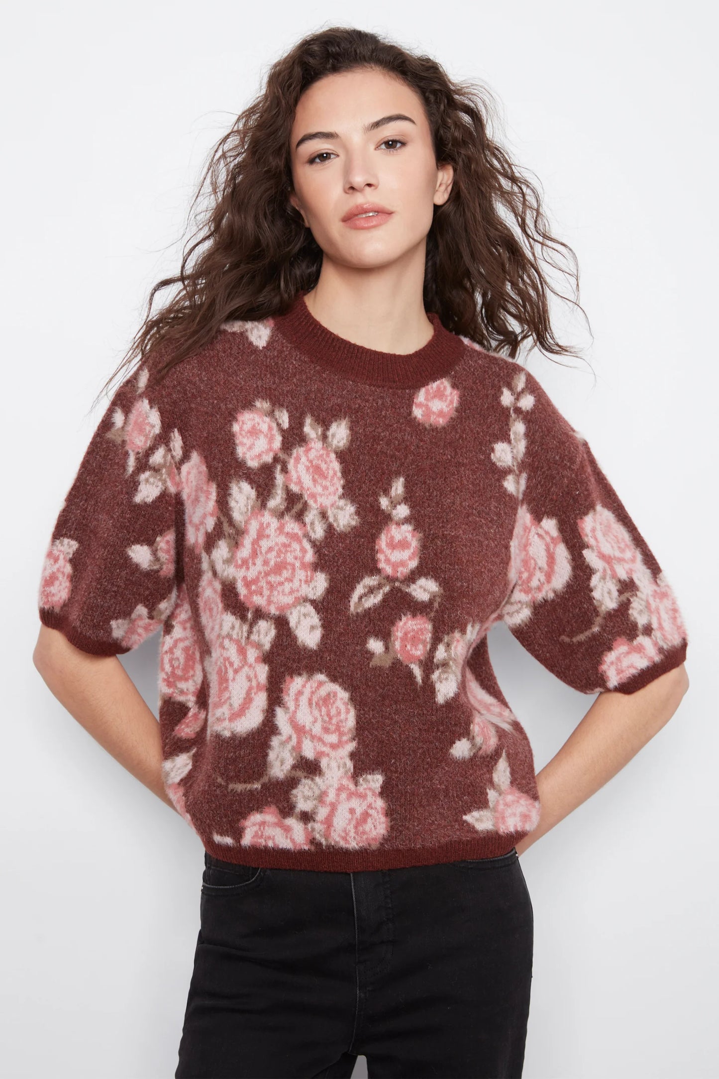 Elbow Sleeve Loose Sweater (XS-XXL)