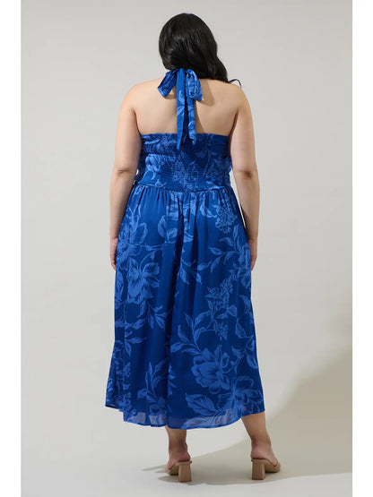 CURVE Floral Halter Midi