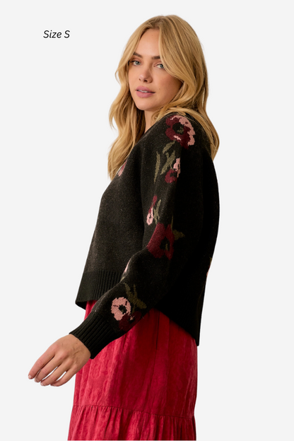 Floral Pullover Sweater