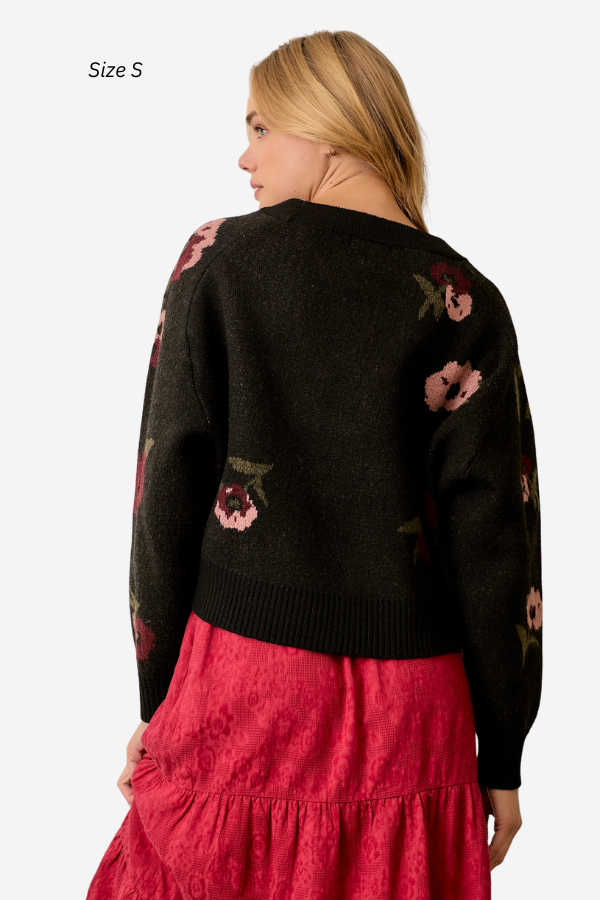 Floral Pullover Sweater