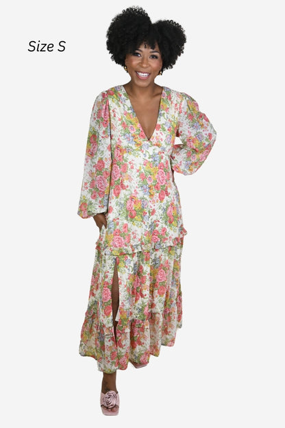 Wildflower Midi Dress (S-3X)