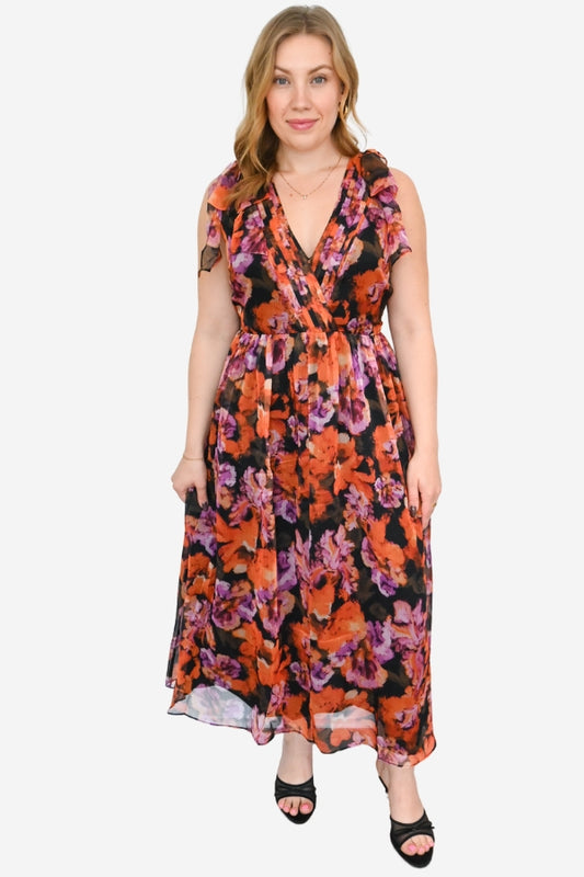 Vianka Floral Midi Dress