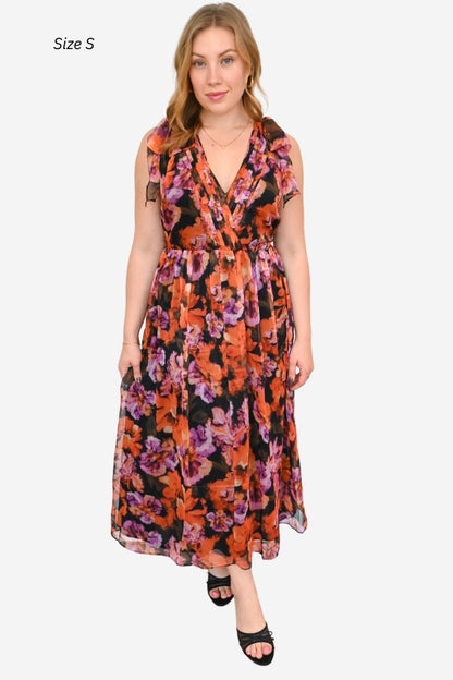 Vianka Floral Midi Dress